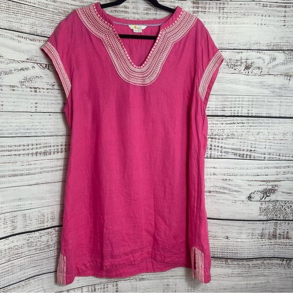 Boden Pink Embroidered Dress - Picture 3 of 11